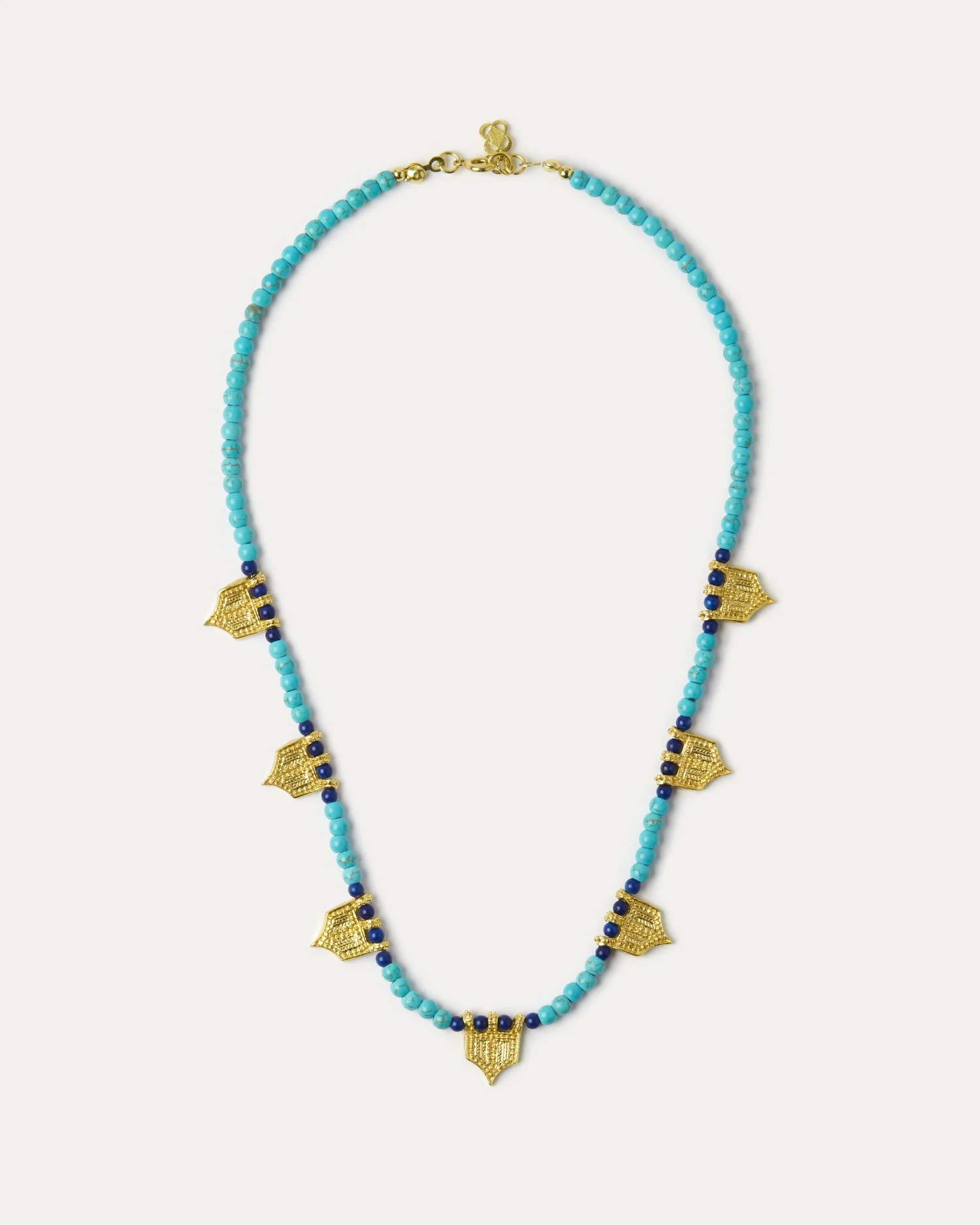 Riva Turquoise and Lapis Beaded Necklace